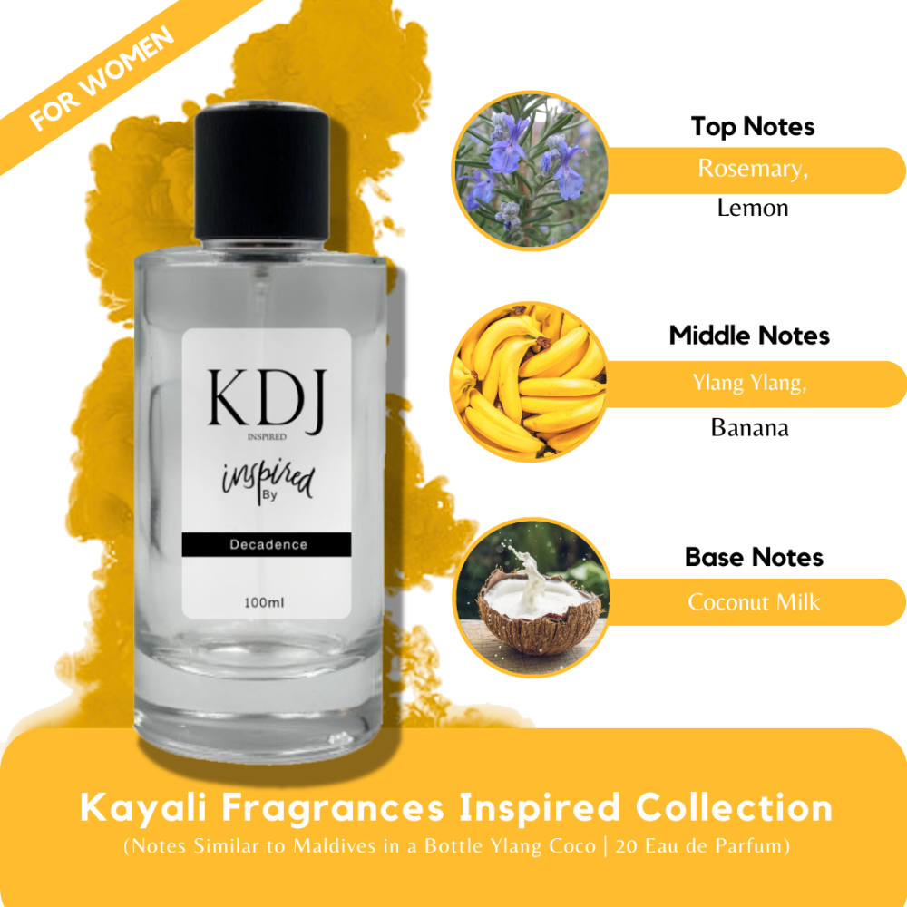 KDJ Inspired – Kayali Fragrances Inspired Collection – Notes Similar to Maldives in a Bottle Ylang Coco | 20 Eau de Parfum – For Women