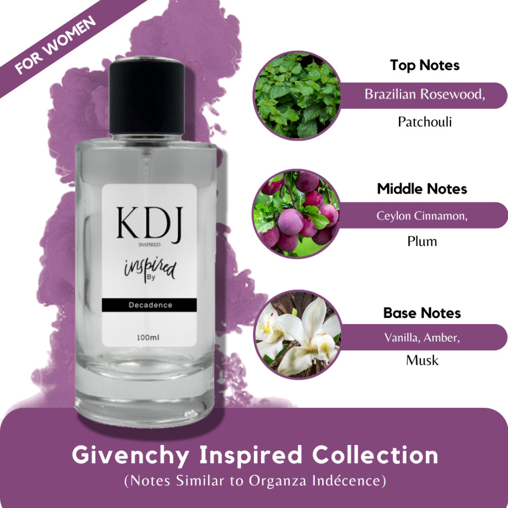 KDJ Inspired – Givenchy Inspired Collection – Notes Similar to Organza Indécence – For Women