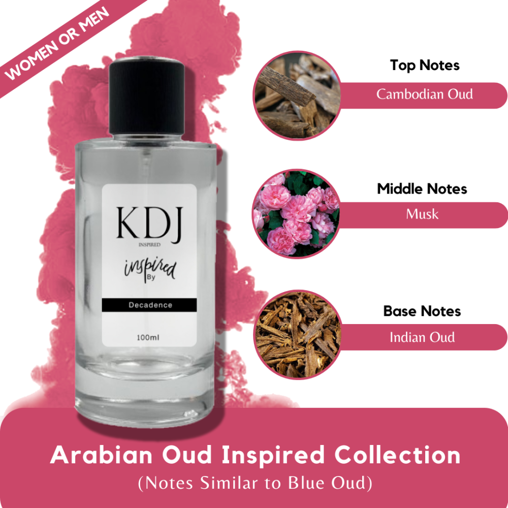 KDJ Inspired – Arabian Oud Inspired Collection – Notes Similar to Blue Oud – Unisex