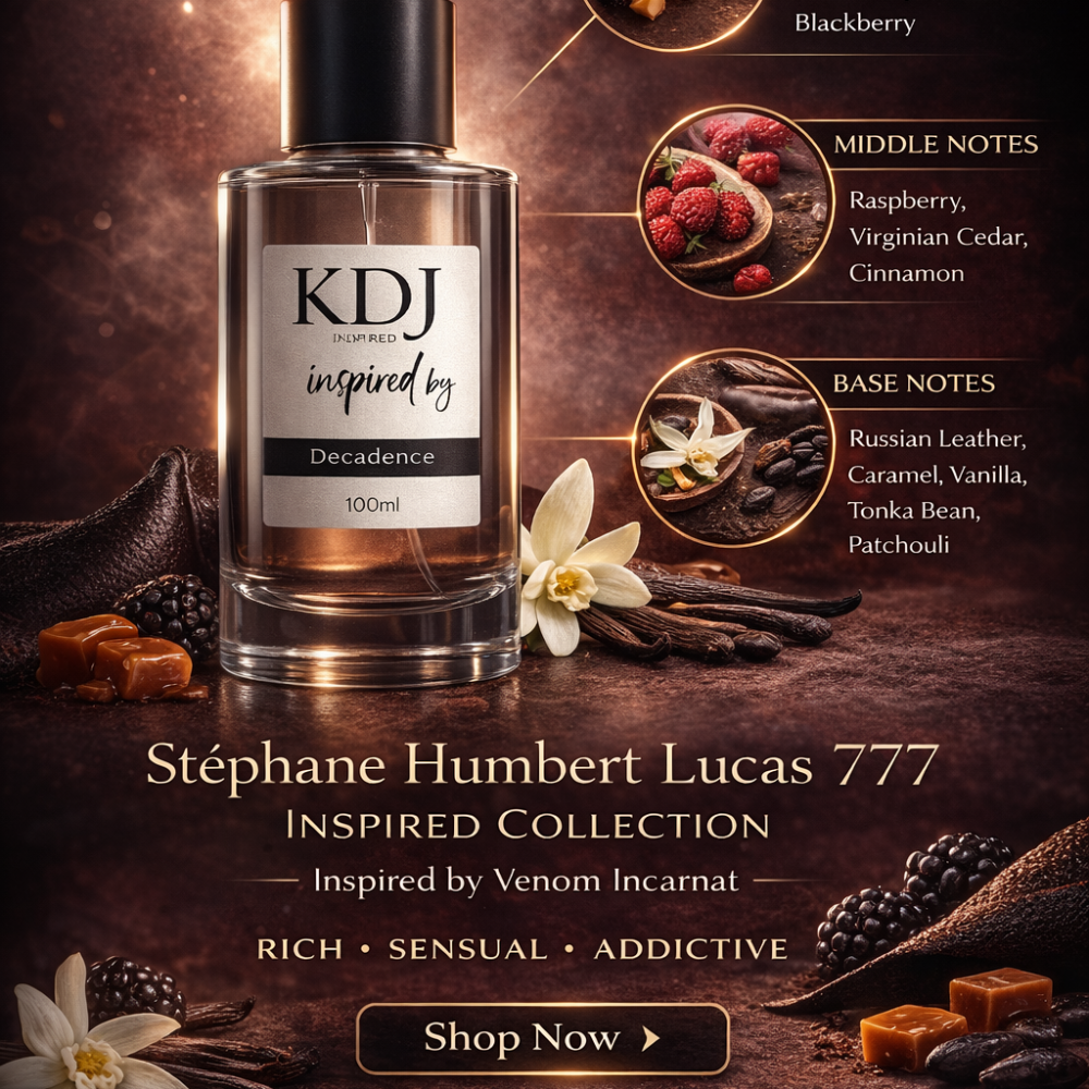 KDJ Inspired – Stéphane Humbert Lucas 777 Inspired Collection – Notes Similar to Venom Incarnat – Unisex
