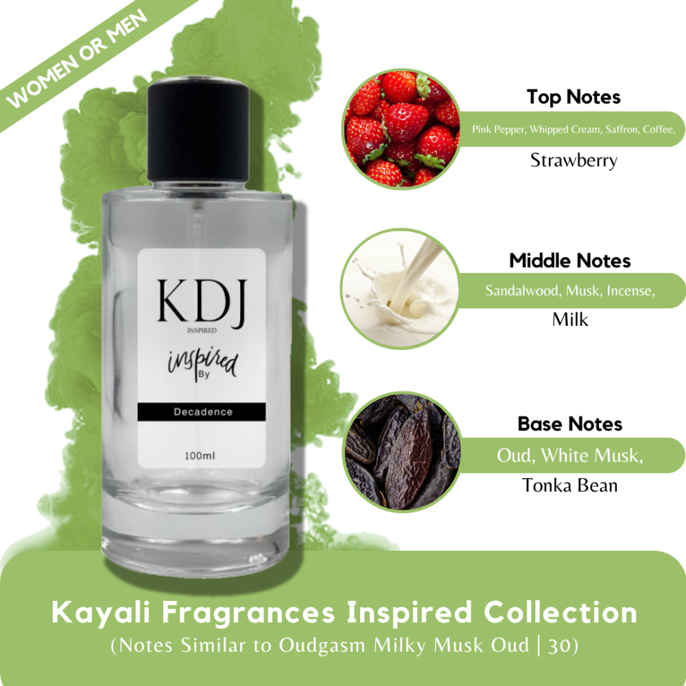 KDJ Inspired – Kayali Fragrances Inspired Collection – Notes Similar to Oudgasm Milky Musk Oud | 30 – Unisex