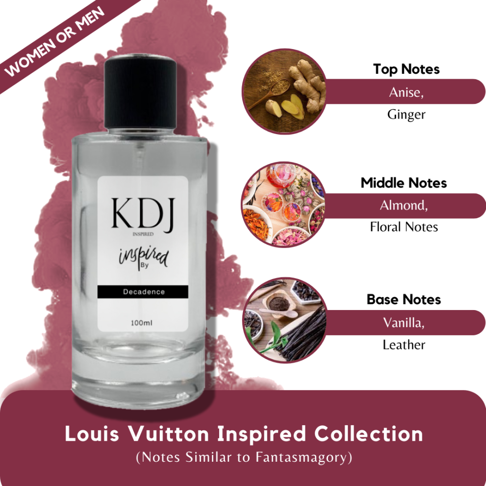KDJ Inspired – Louis Vuitton Inspired Collection – Notes Similar to Fantasmagory – Unisex