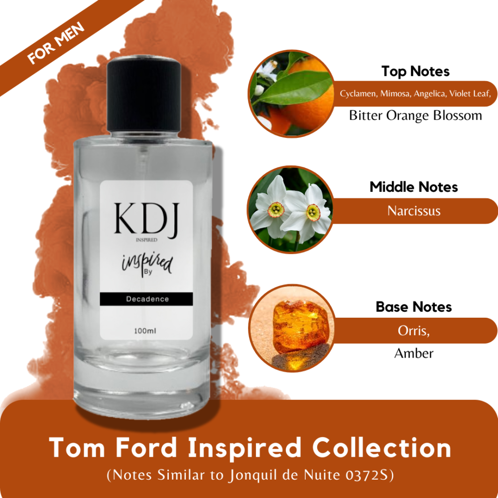 KDJ Inspired – Tom Ford Inspired Collection – Notes Similar to Jonquil de Nuite 0372S – For Men