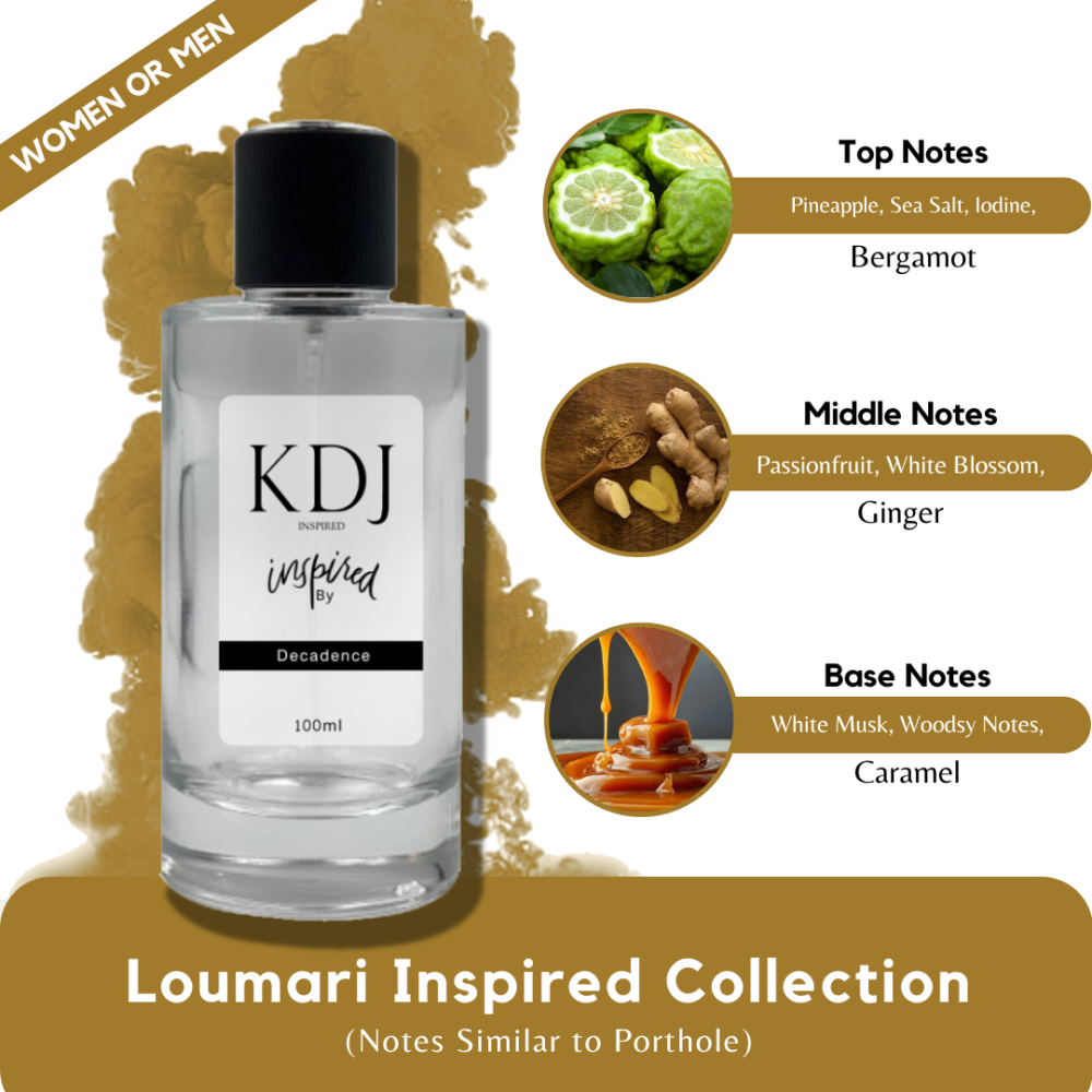 KDJ Inspired – Loumari Inspired Collection – Notes Similar to Porthole – Unisex
