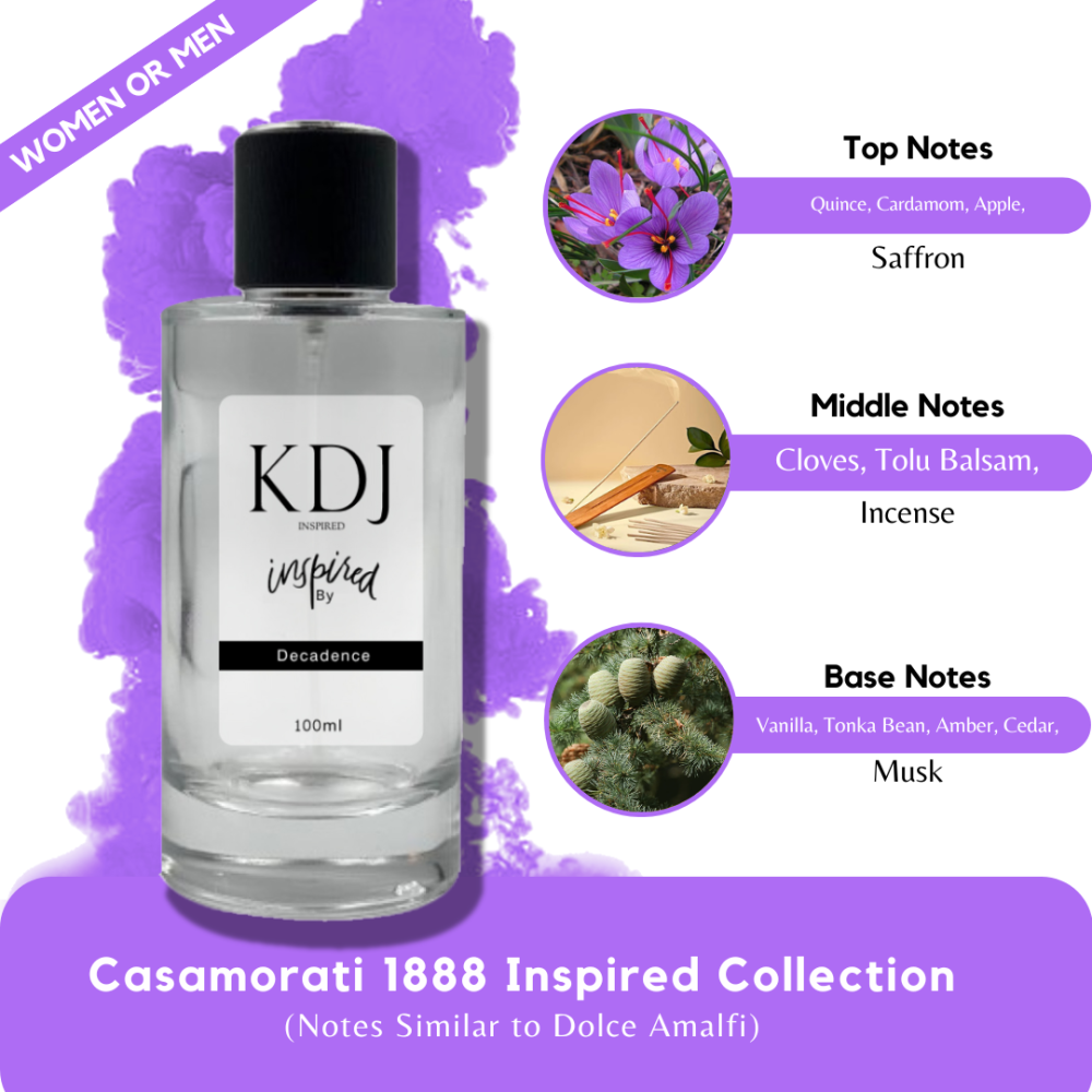 KDJ Inspired – Casamorati 1888 Inspired Collection – Notes Similar to Dolce Amalfi – Unisex