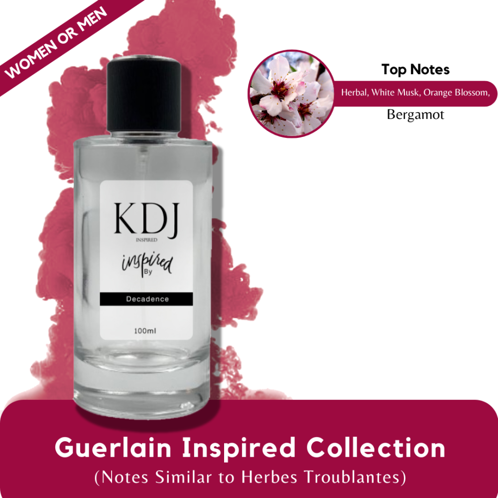 KDJ Inspired – Guerlain Inspired Collection – Notes Similar to Herbes Troublantes – Unisex
