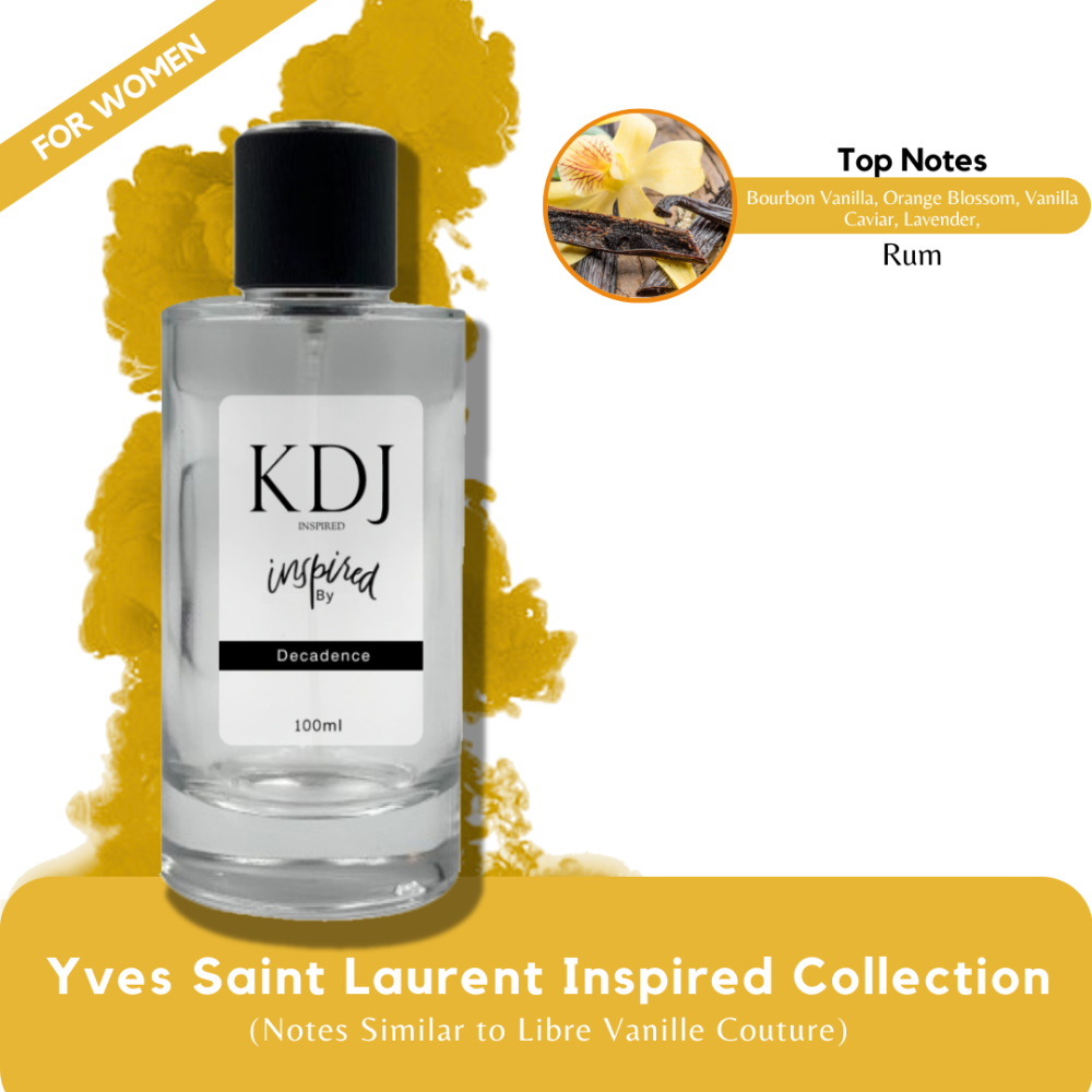 KDJ Inspired – Yves Saint Laurent Inspired Collection – Notes Similar to Libre Vanille Couture – For Women