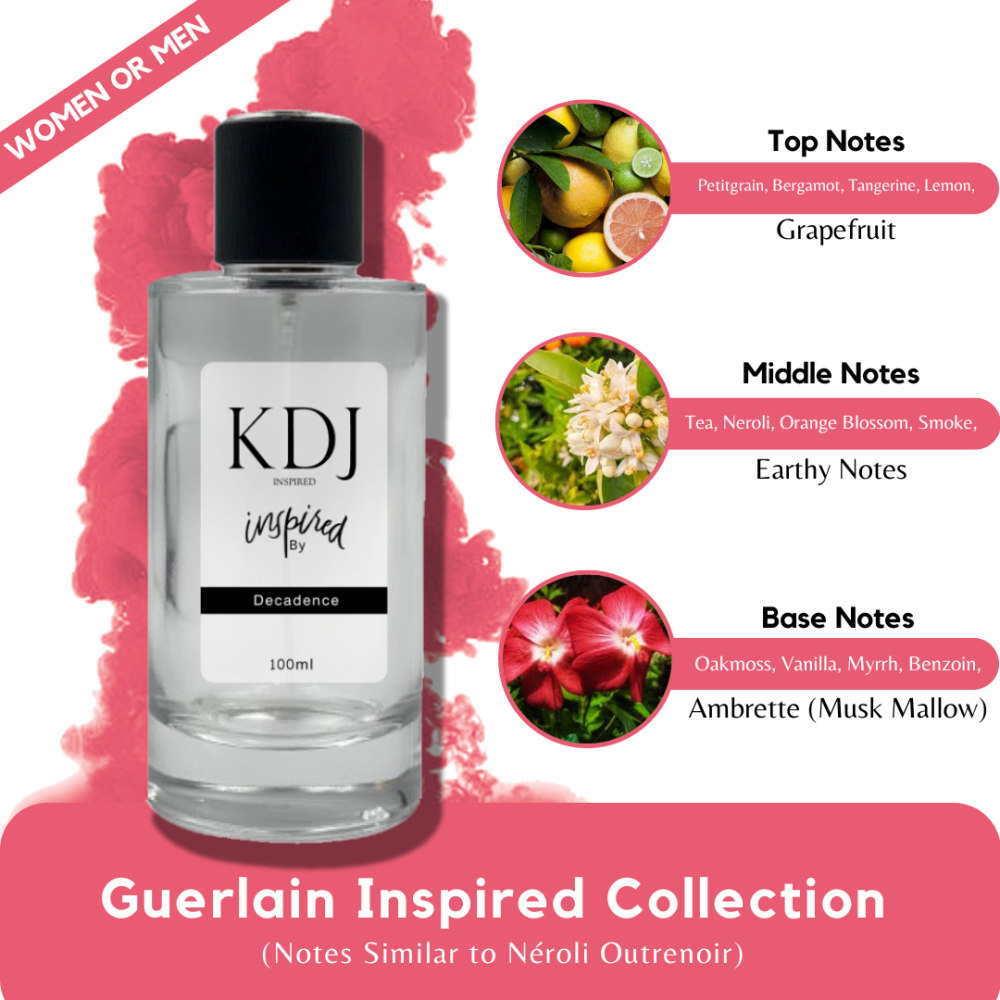 KDJ Inspired – Guerlain Inspired Collection – Notes Similar to Néroli Outrenoir – Unisex