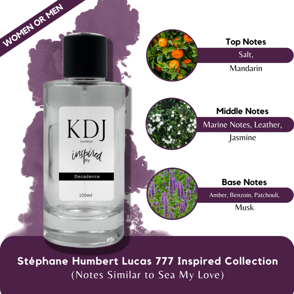 KDJ Inspired – Stéphane Humbert Lucas 777 Inspired Collection – Notes Similar to Sea My Love – Unisex