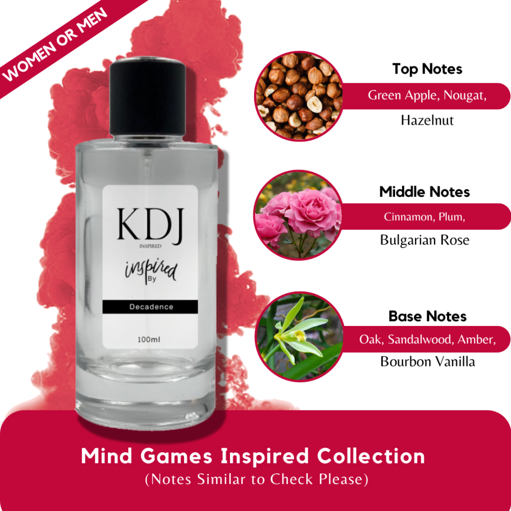 KDJ Inspired – Mind Games Inspired Collection – Notes Similar to Check Please – Unisex