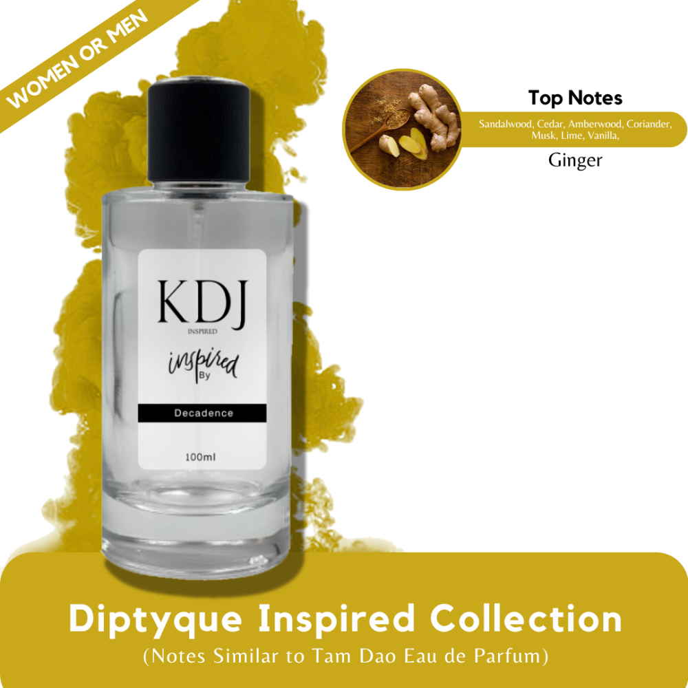 KDJ Inspired – Diptyque Inspired Collection – Notes Similar to Tam Dao Eau de Parfum – Unisex