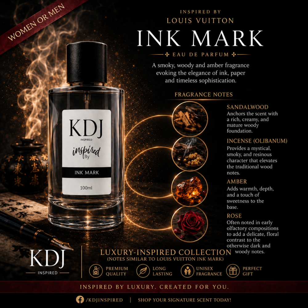KDJ Inspired – Louis Vuitton Inspired Collection – Notes Similar to Ink Mark – Unisex