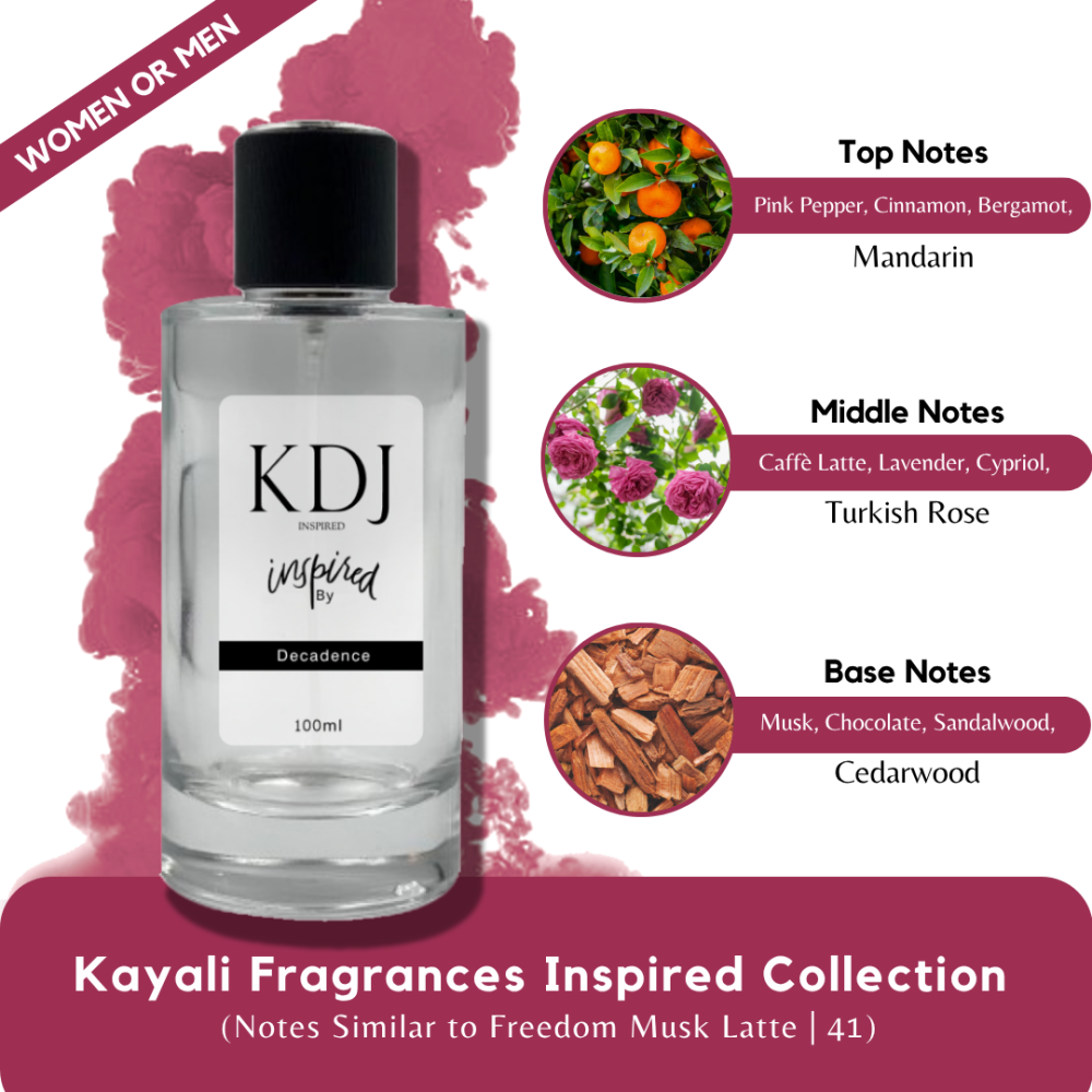 KDJ Inspired – Kayali Fragrances Inspired Collection – Notes Similar to Freedom Musk Latte | 41 – Unisex