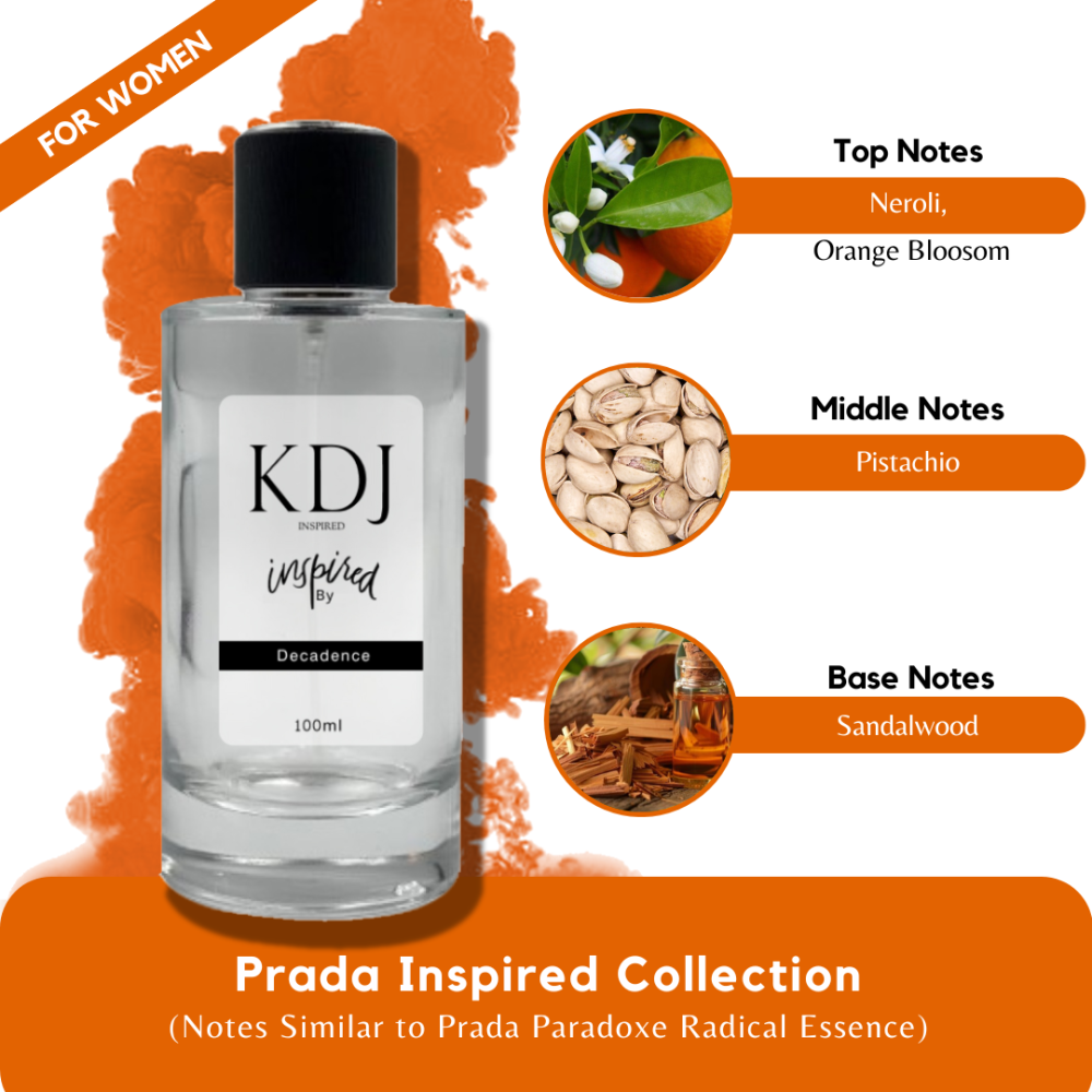 KDJ Inspired – Prada Inspired Collection – Notes Similar to Prada Paradoxe Radical Essence – For Women