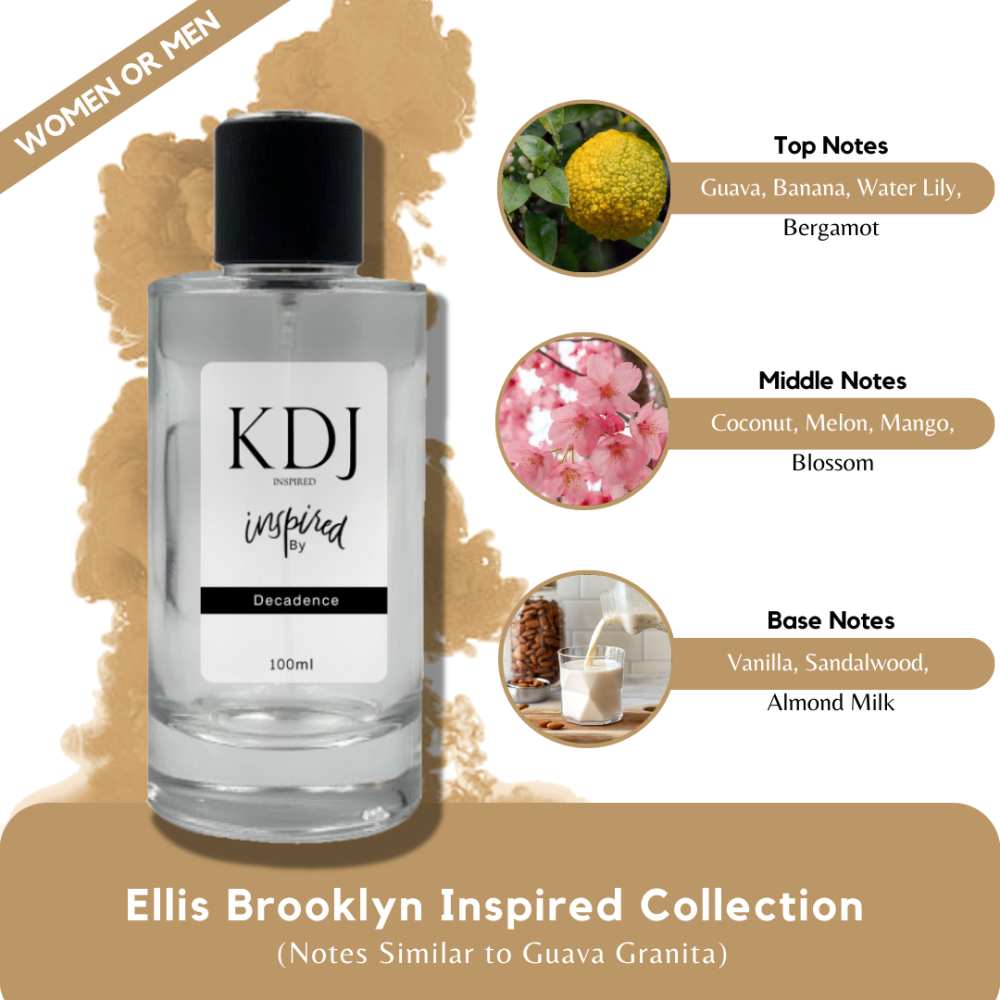 KDJ Inspired – Ellis Brooklyn Inspired Collection – Notes Similar to Guava Granita – Unisex