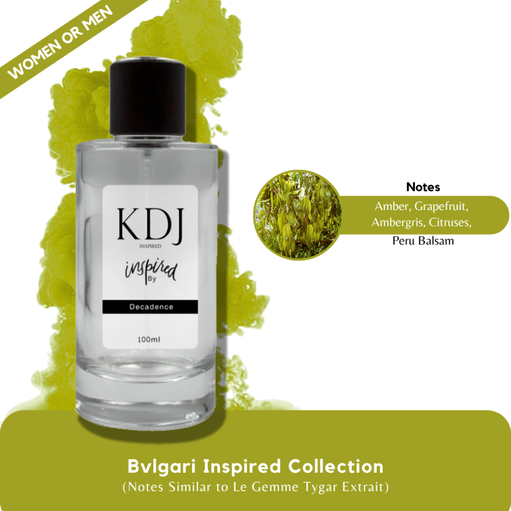 KDJ Inspired – Bvlgari Inspired Collection – Notes Similar to Le Gemme Tygar Extrait – Unisex