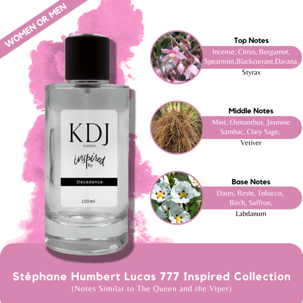 KDJ Inspired – Stéphane Humbert Lucas 777 Inspired Collection – Notes Similar to The Queen and the Viper – Unisex