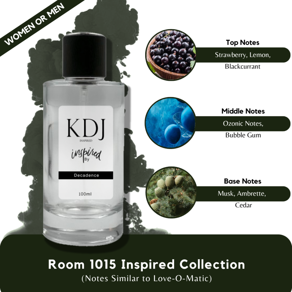 KDJ Inspired – Room 1015 Inspired Collection – Notes Similar to Love-O-Matic – Unisex