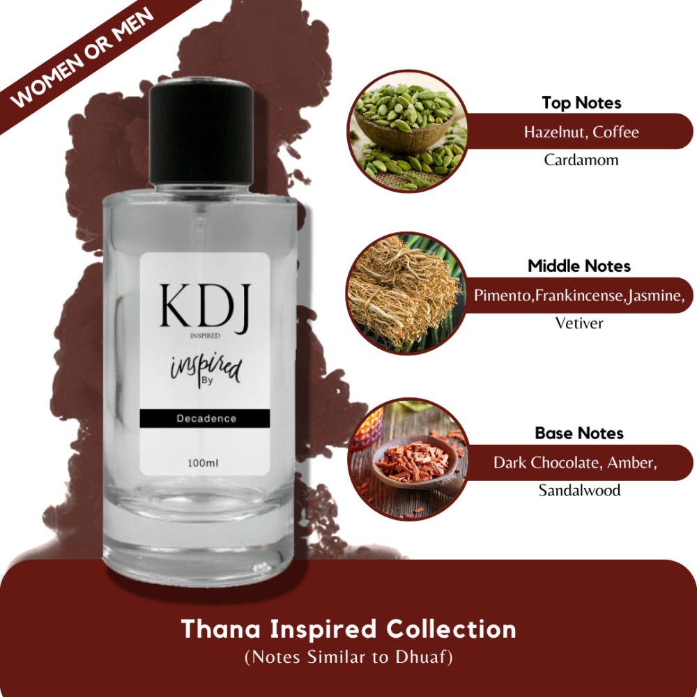 KDJ Inspired – Thana Inspired Collection – Notes Similar to Dhuaf – Unisex