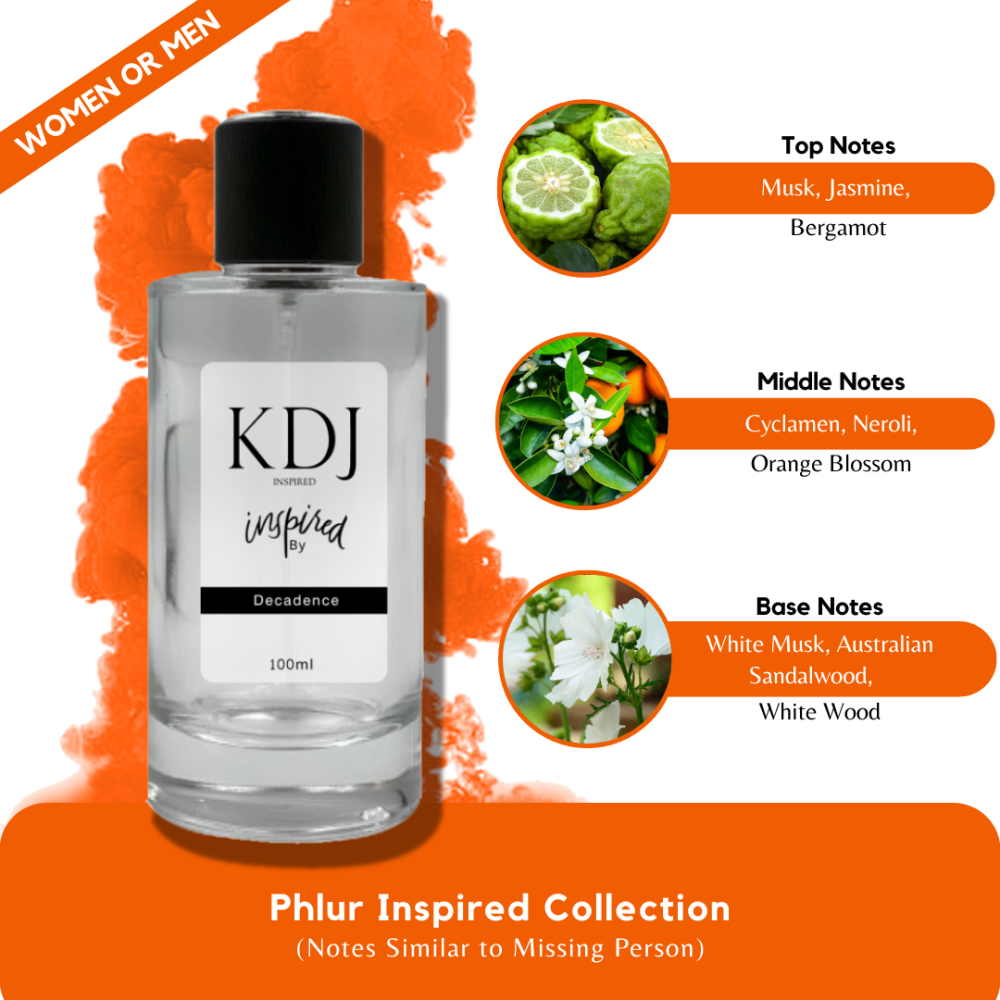 KDJ Inspired – Phlur Inspired Collection – Notes Similar to Missing Person – Unisex