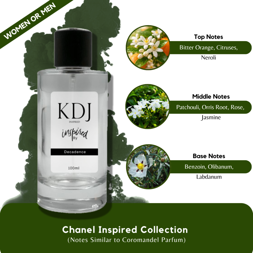 KDJ Inspired – Chanel Inspired Collection – Notes Similar to Coromandel Parfum – Unisex