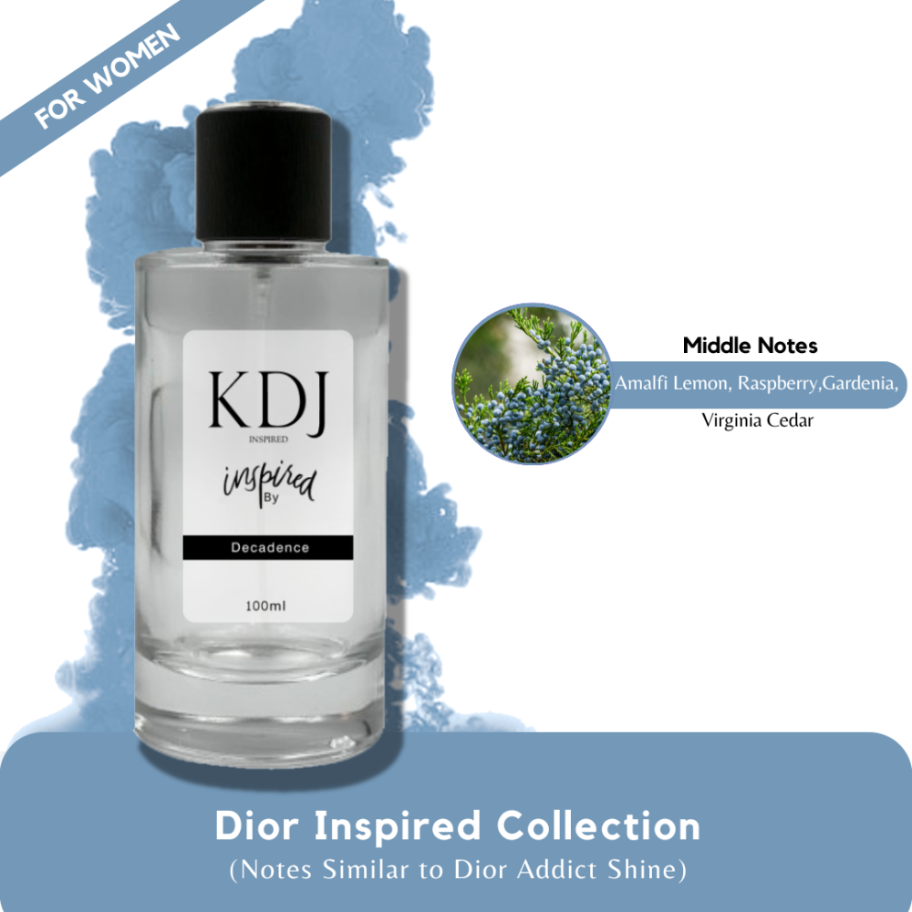 KDJ Inspired – Dior Inspired Collection – Notes Similar to Dior Addict Shine – Women