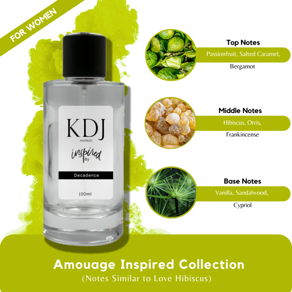 KDJ Inspired – Amouage Inspired Collection – Notes Similar to Love Hibiscus – Women
