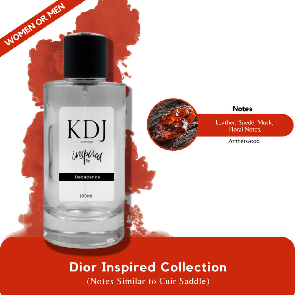 KDJ Inspired – Dior Inspired Collection – Notes Similar to Cuir Saddle – Unisex