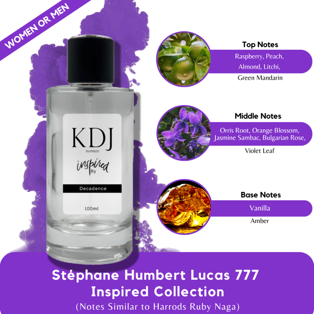KDJ Inspired – Stéphane Humbert Lucas 777 Inspired Collection – Notes Similar to Harrods Ruby Naga – Unisex