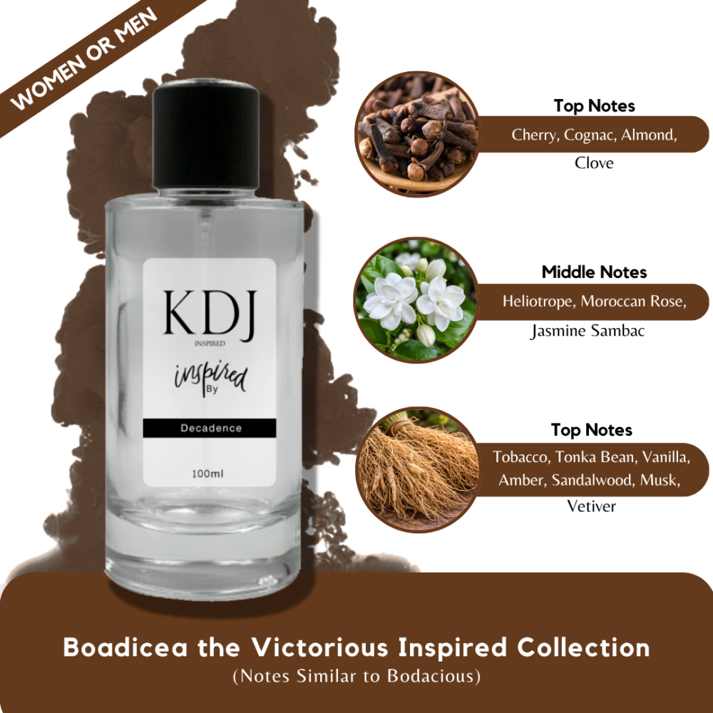 KDJ Inspired – Boadicea the Victorious Inspired Collection – Notes Similar to Bodacious – Unisex