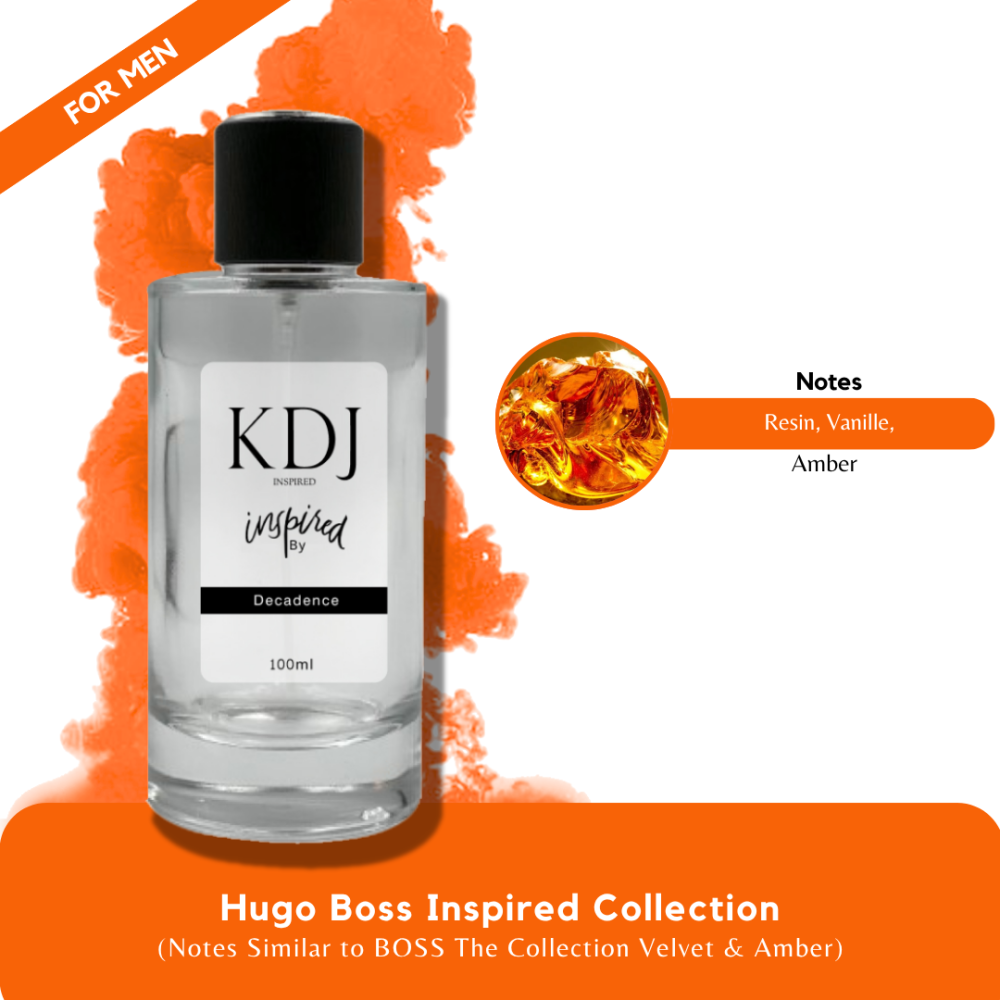KDJ Inspired – Hugo Boss Inspired Collection – Notes Similar to BOSS The Collection Velvet & Amber – Men