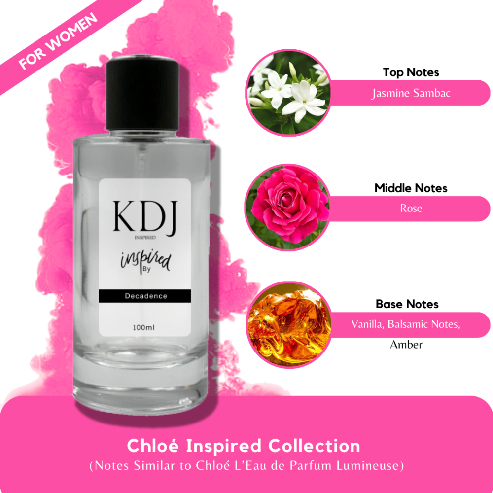 KDJ Inspired – Chloé Inspired Collection – Notes Similar to Chloé L'Eau de Parfum Lumineuse – Women