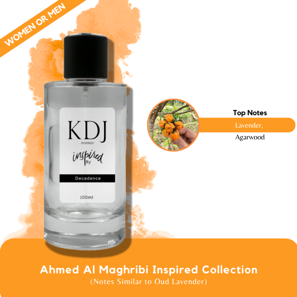 KDJ Inspired – Ahmed Al Maghribi Inspired Collection – Notes Similar to Oud Lavender – Unisex