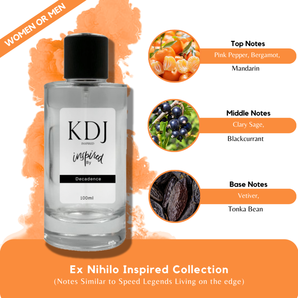 KDJ Inspired – Ex Nihilo Inspired Collection – Notes Similar to Speed Legends Living on the edge – Unisex