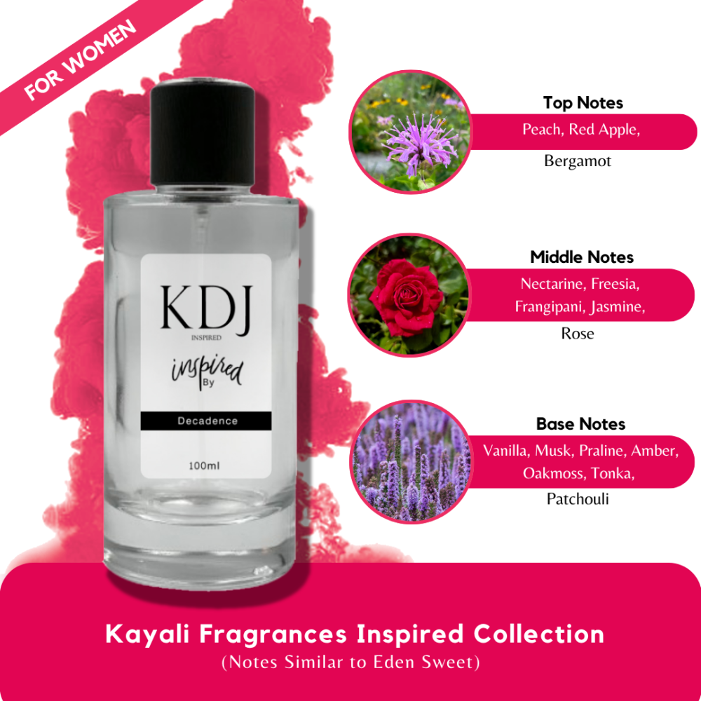 KDJ Inspired – Kayali Fragrances Inspired Collection – Notes Similar to Eden Sweet Peach | 35 – Women