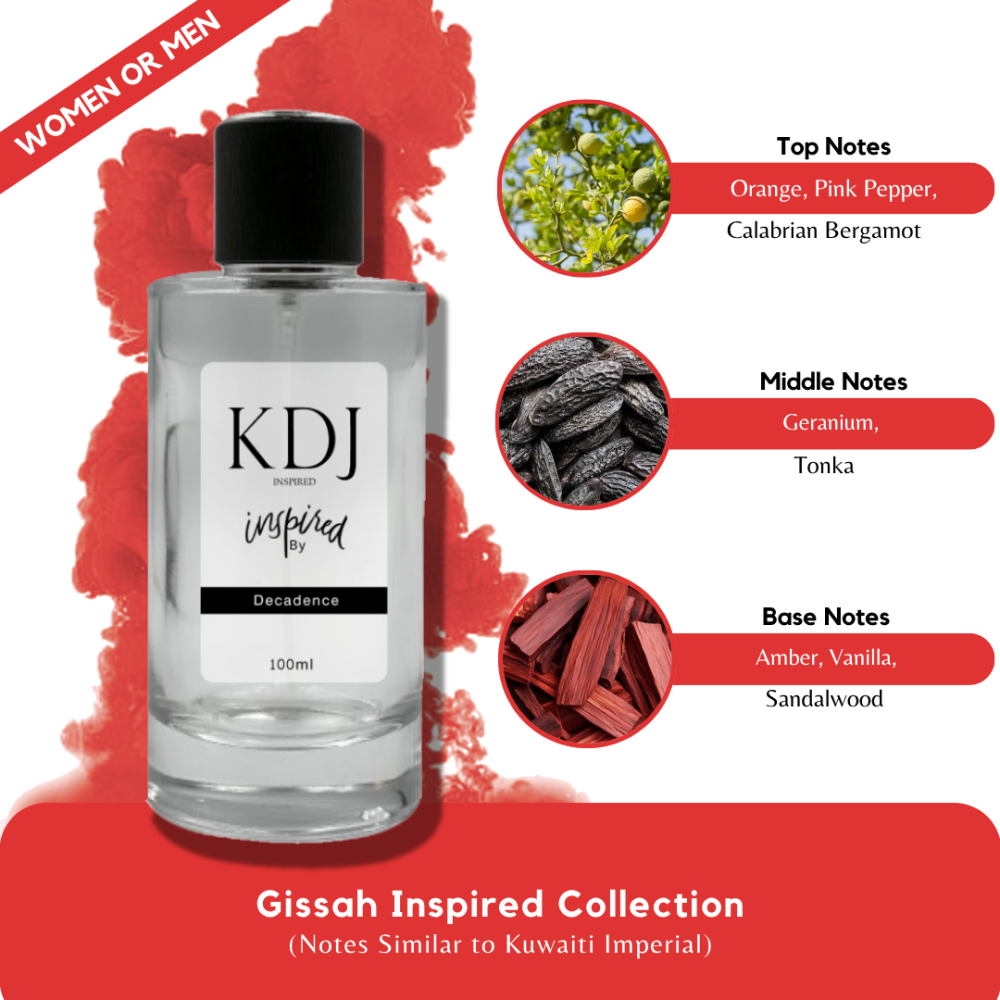KDJ Inspired – Gissah Inspired Collection – Notes Similar to Kuwaiti Imperial – Unisex