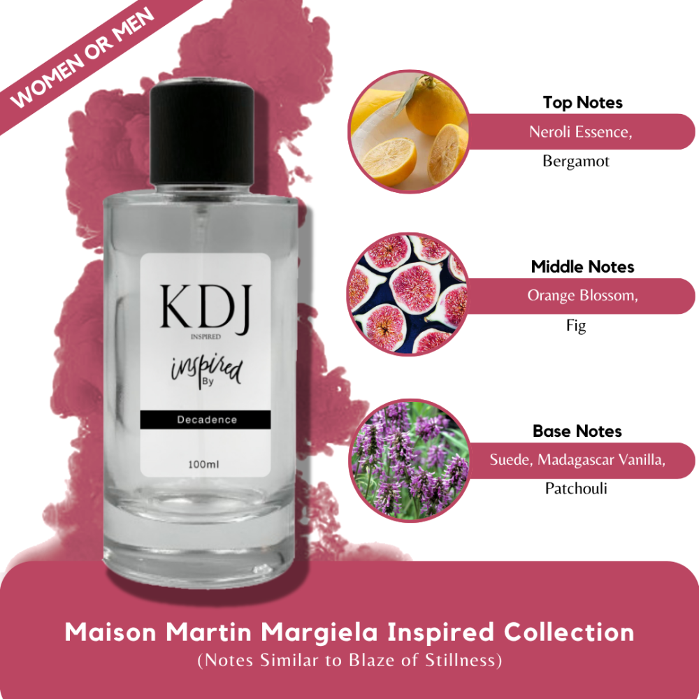 KDJ Inspired – Maison Martin Margiela Inspired Collection – Notes Similar to Blaze of Stillness – Unisex